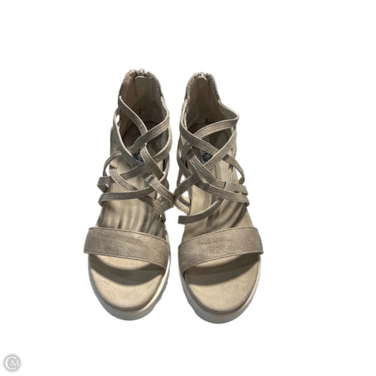 Sandals Heels Platform By Very J In Tan, Size: 7