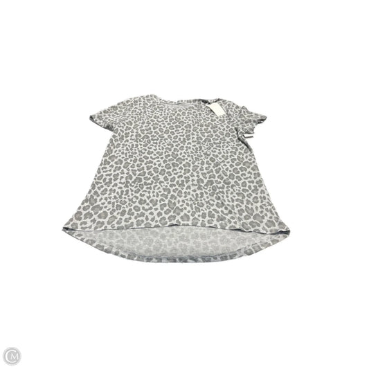 Top Short Sleeve By Zoe And Liv In Animal Print, Size: L