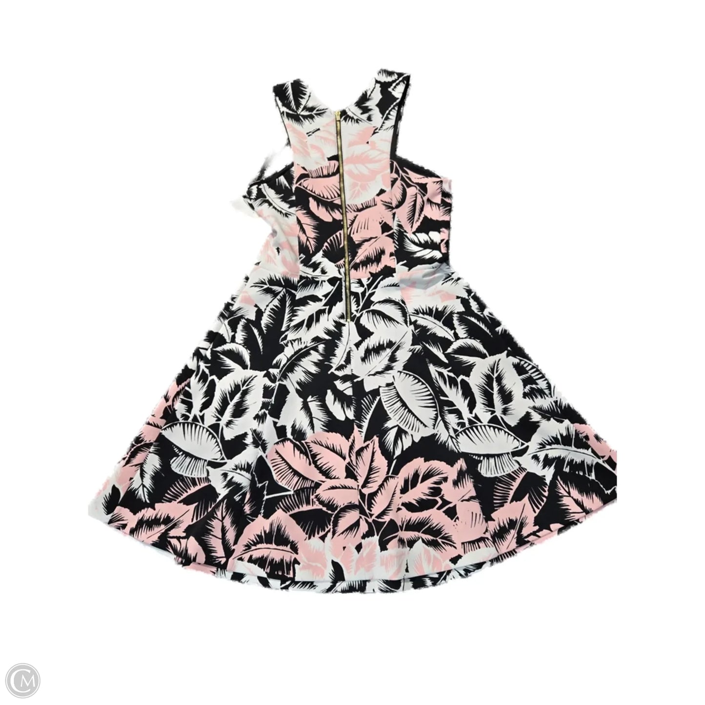 Dress Party Midi By Express In Black & Pink, Size: 6