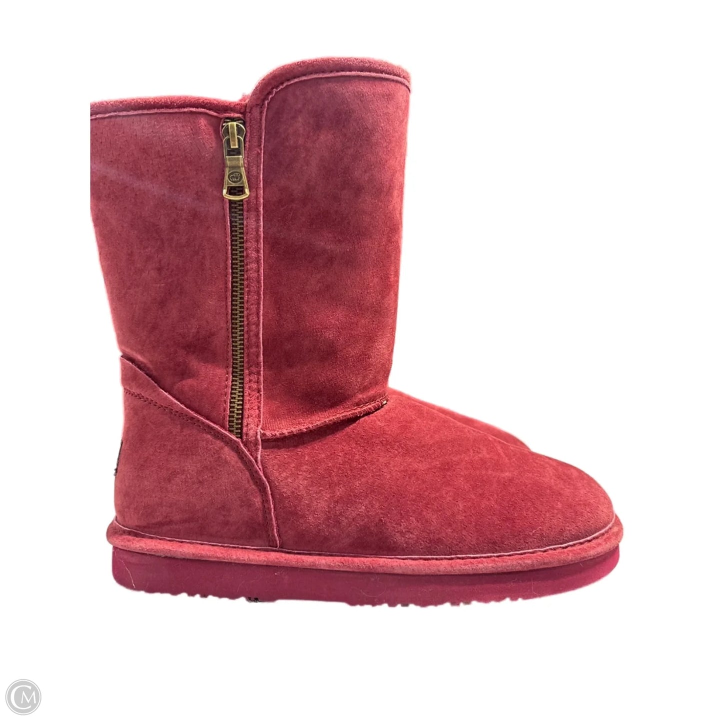 Boots Mid-calf Heels By Lamo In Red, Size: 9