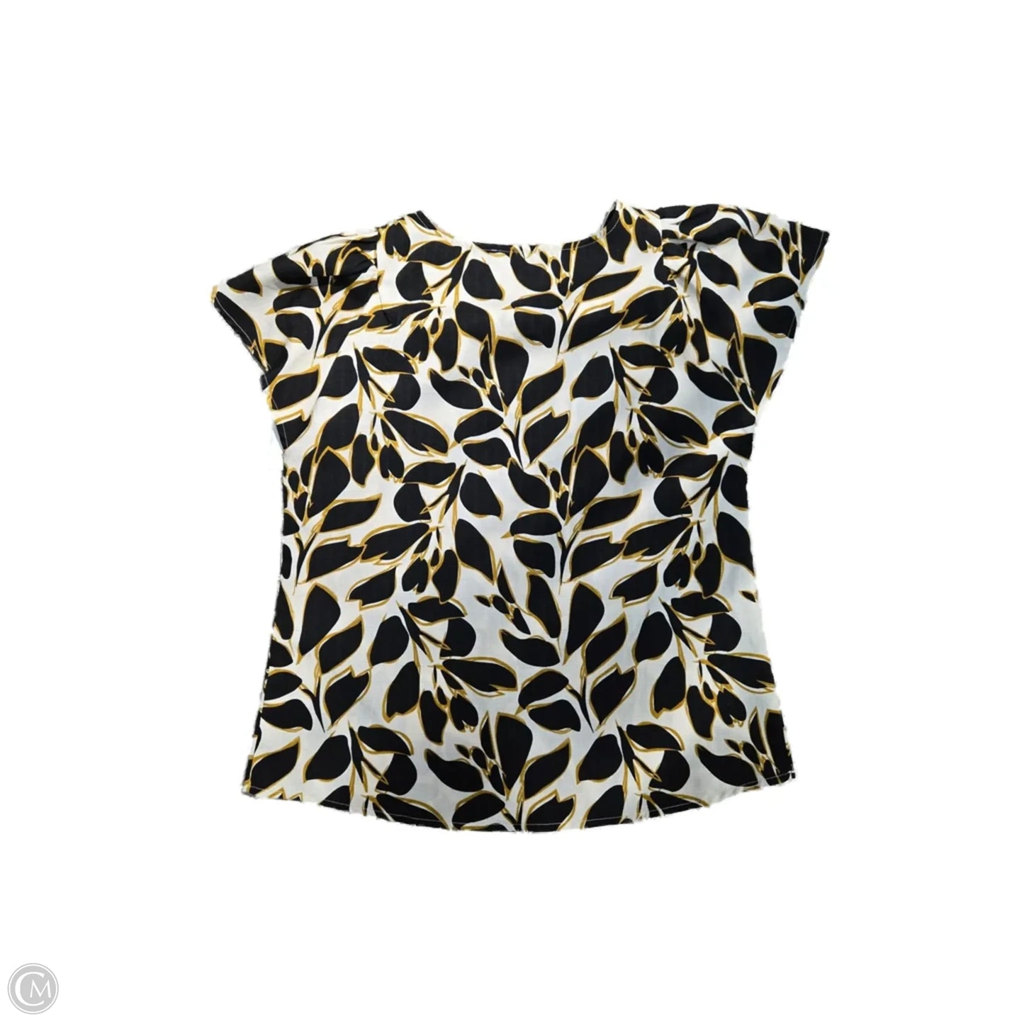 Top Short Sleeve By Cme In Multi-colored, Size: M