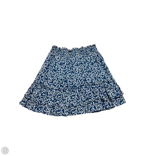 Skirt Mini & Short By J. Crew In Blue & White, Size: Xs