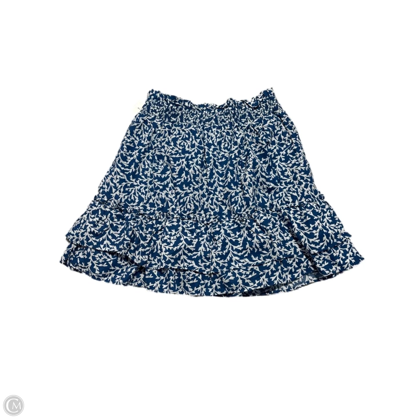 Skirt Mini & Short By J. Crew In Blue & White, Size: Xs