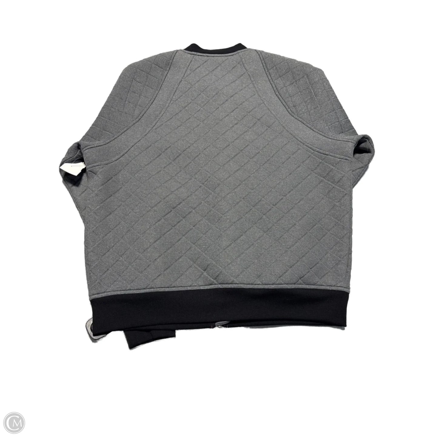 Athletic Jacket By Athleta In Grey & Pink, Size: L