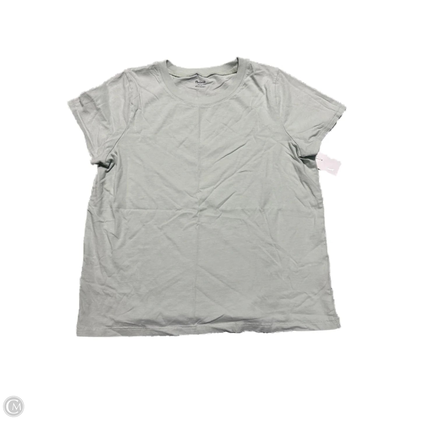 Top Short Sleeve Basic By Madewell In Green, Size: L