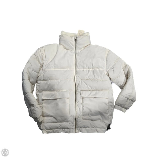 Jacket Puffer & Quilted By Universal Thread In Cream, Size: S