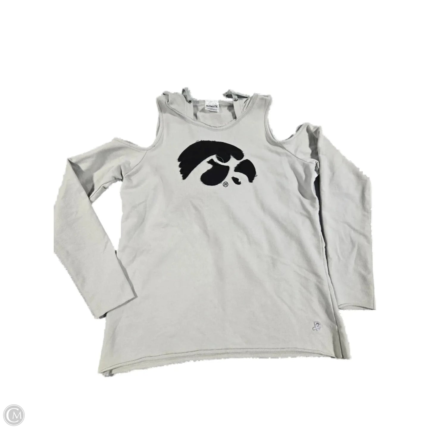 Sweatshirt Hoodie By Authentic In Grey, Size: S