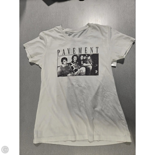 Top Short Sleeve Basic By Cme In White, Size: M