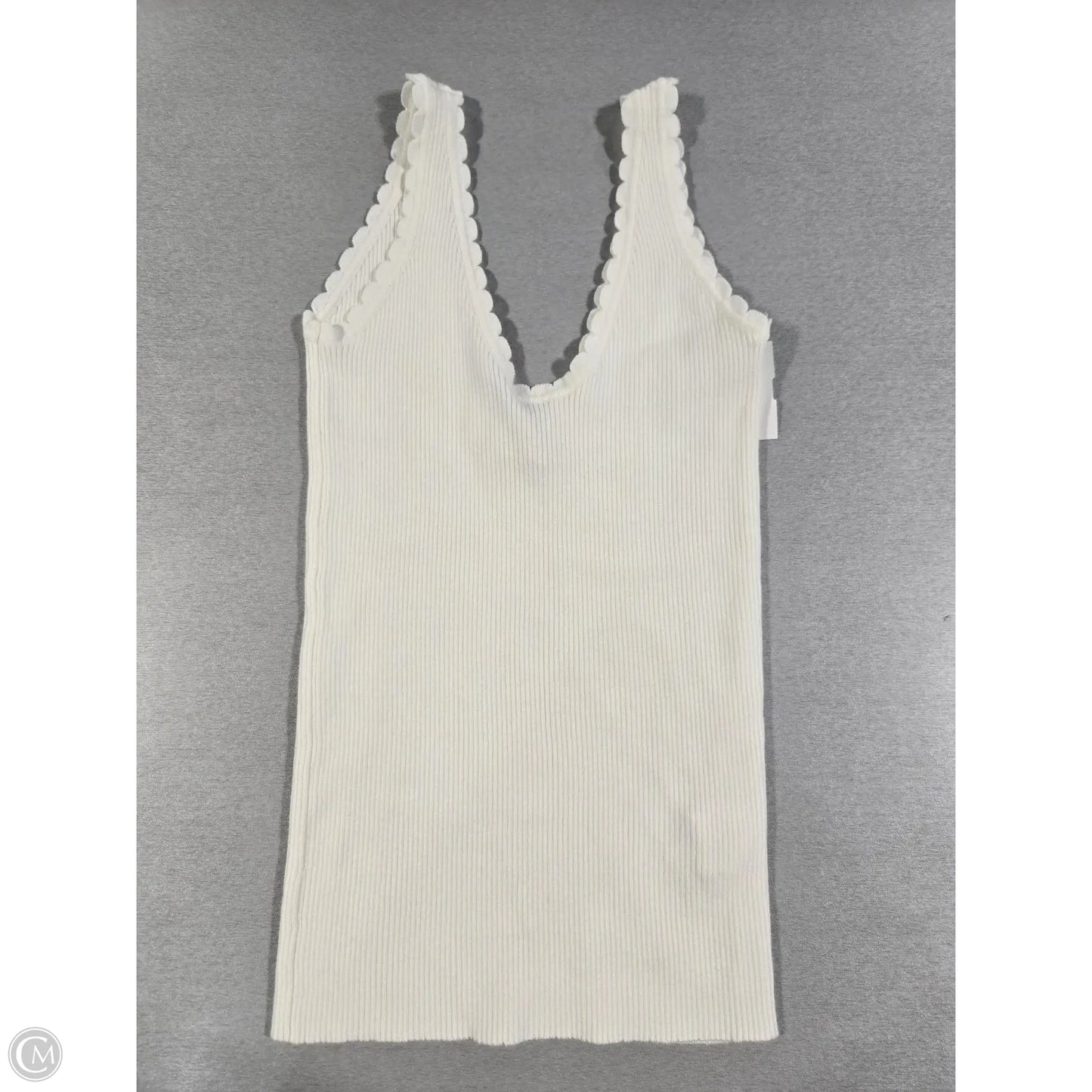 Tank Top By Cme In Cream, Size: M