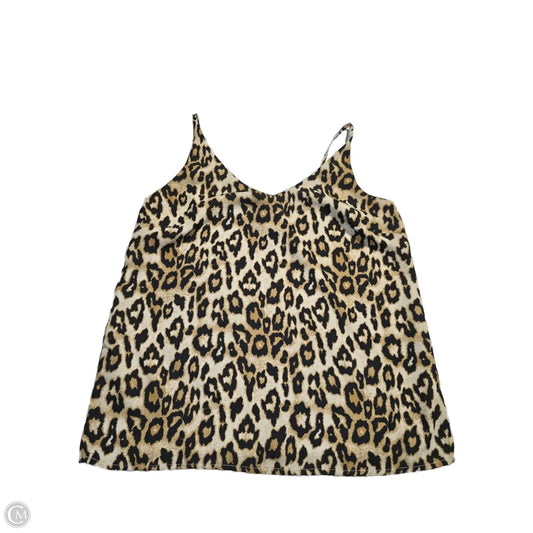 Tank Top By Banana Republic In Animal Print, Size: Xs