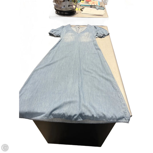 Dress Casual Maxi By Cmc In Blue Denim, Size: M