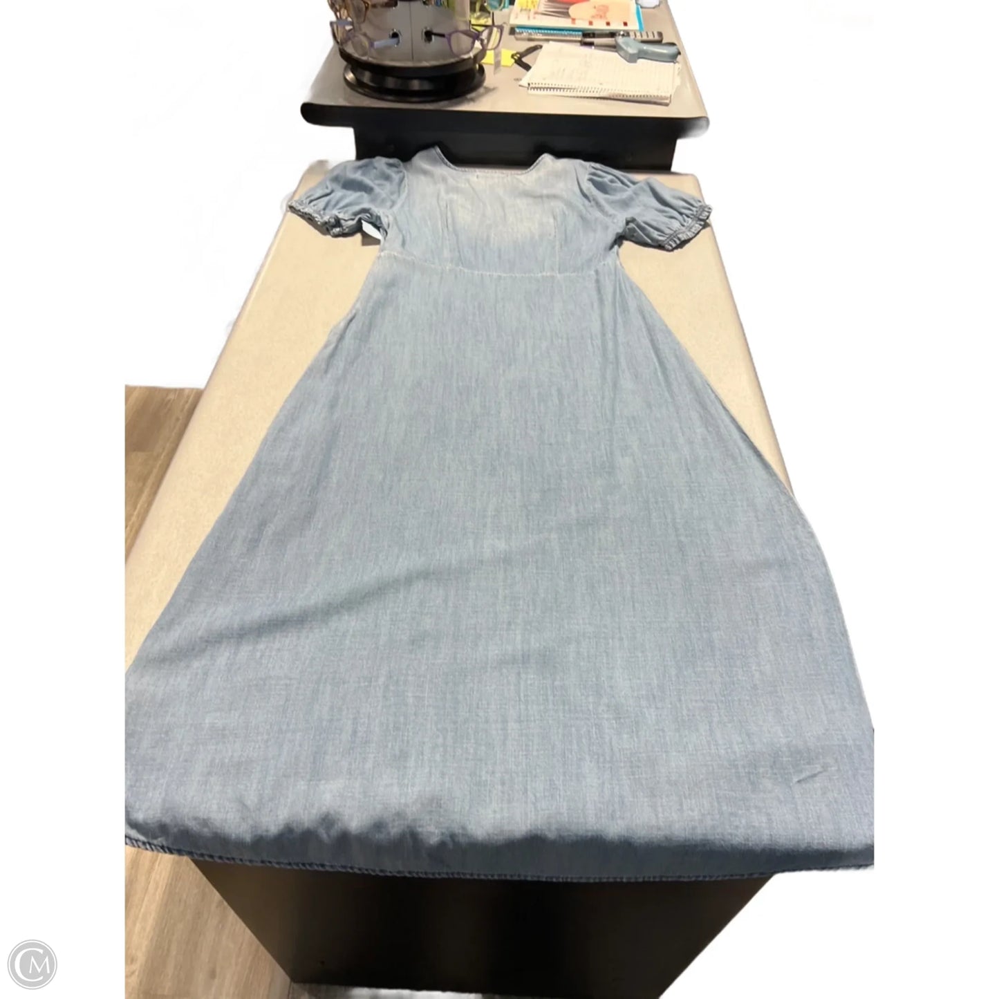 Dress Casual Maxi By Cmc In Blue Denim, Size: M