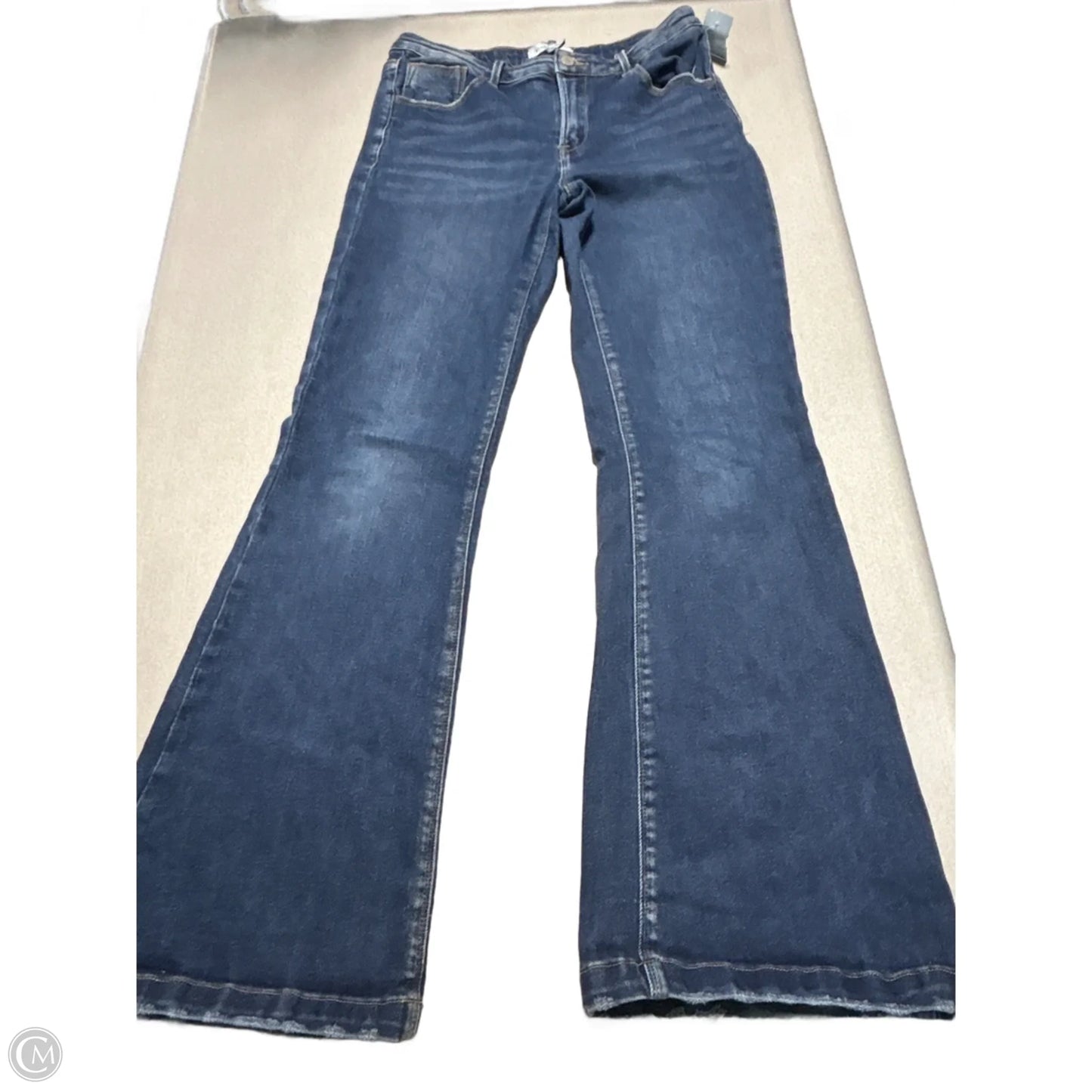 Jeans Flared By Risen In Blue Denim, Size: 14
