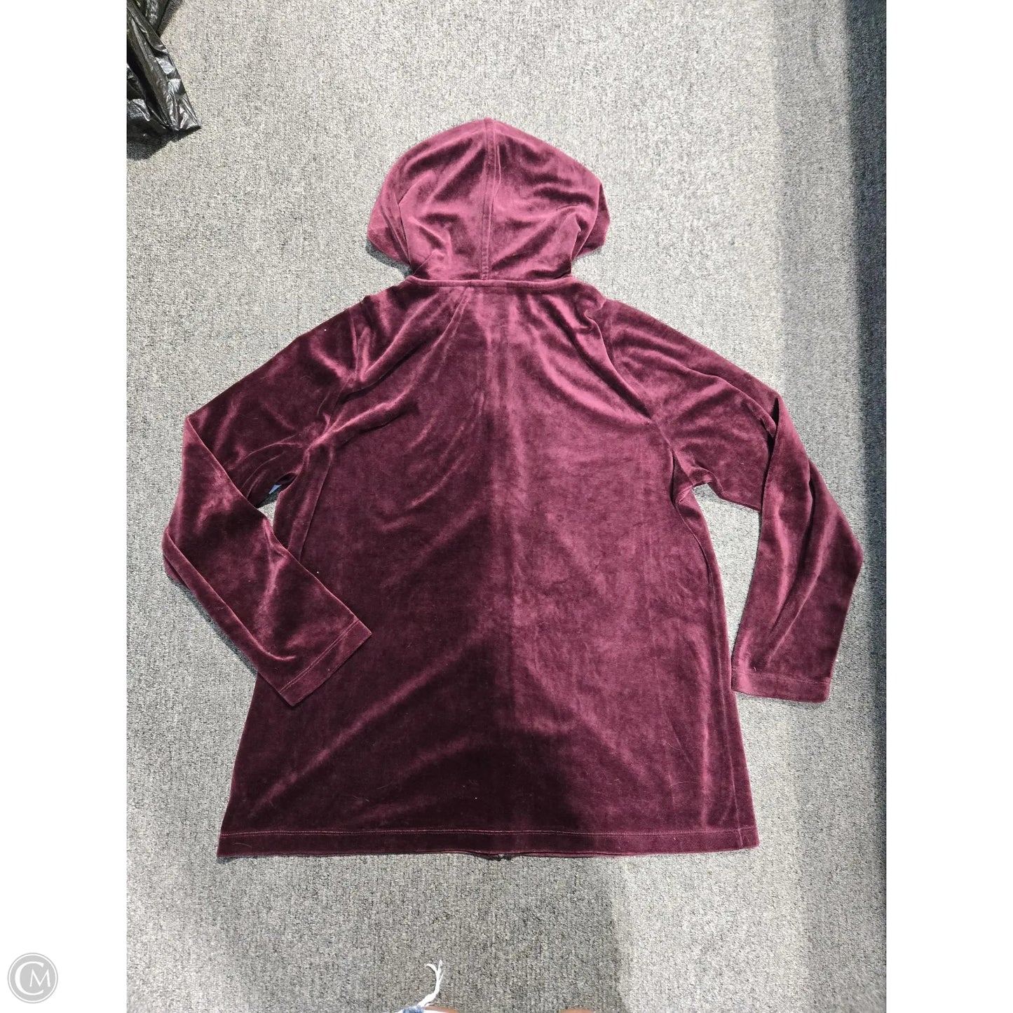 Top Long Sleeve By Pure Jill In Maroon, Size: L