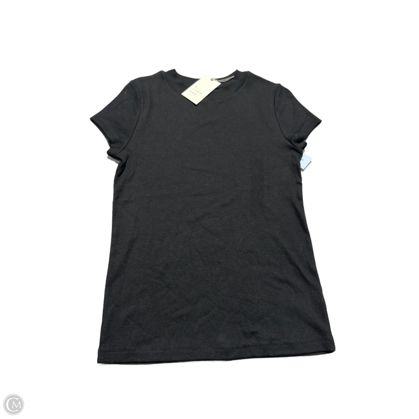 Top Short Sleeve Basic By A New Day In Black, Size: M