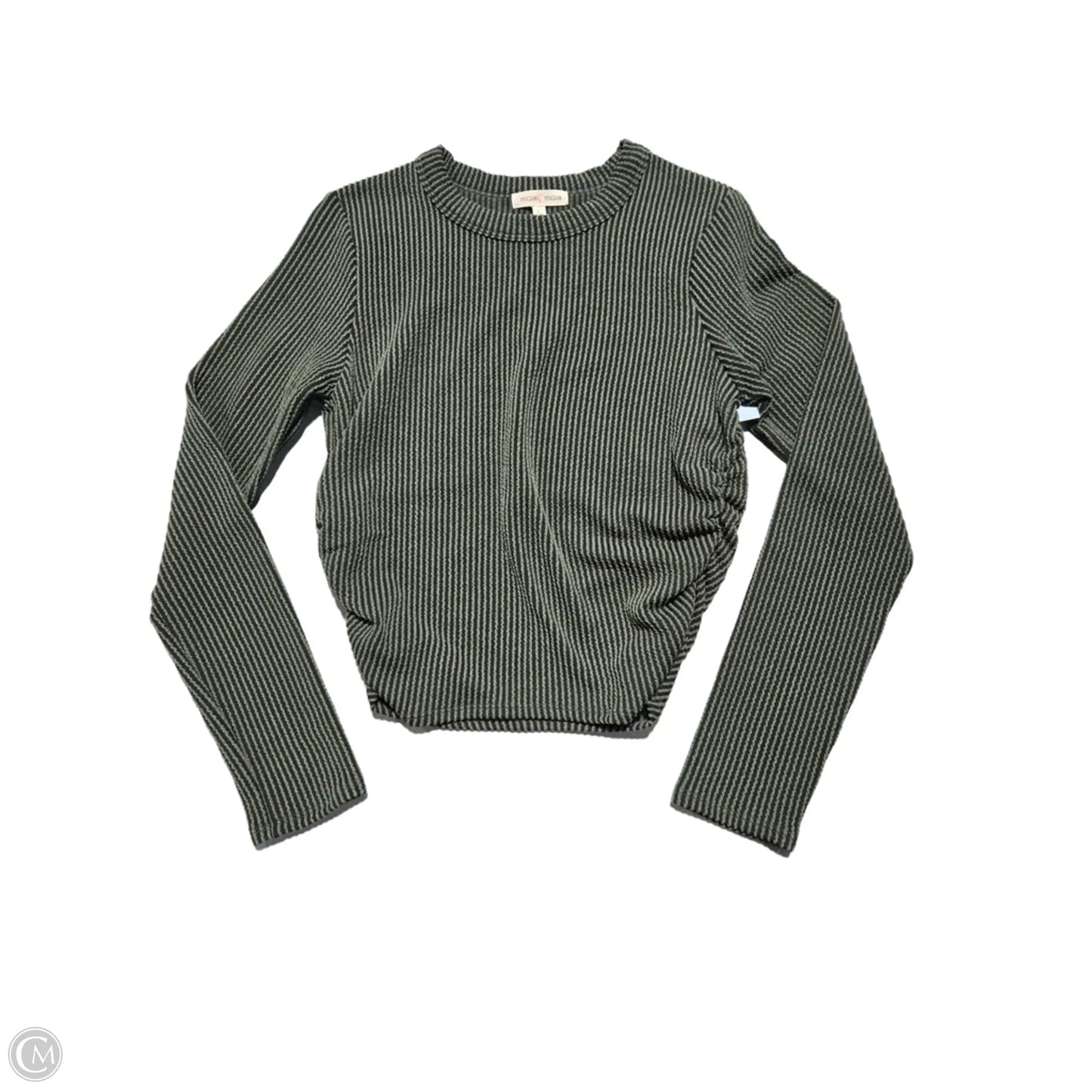 Top Long Sleeve By Moa Moa In Green, Size: L