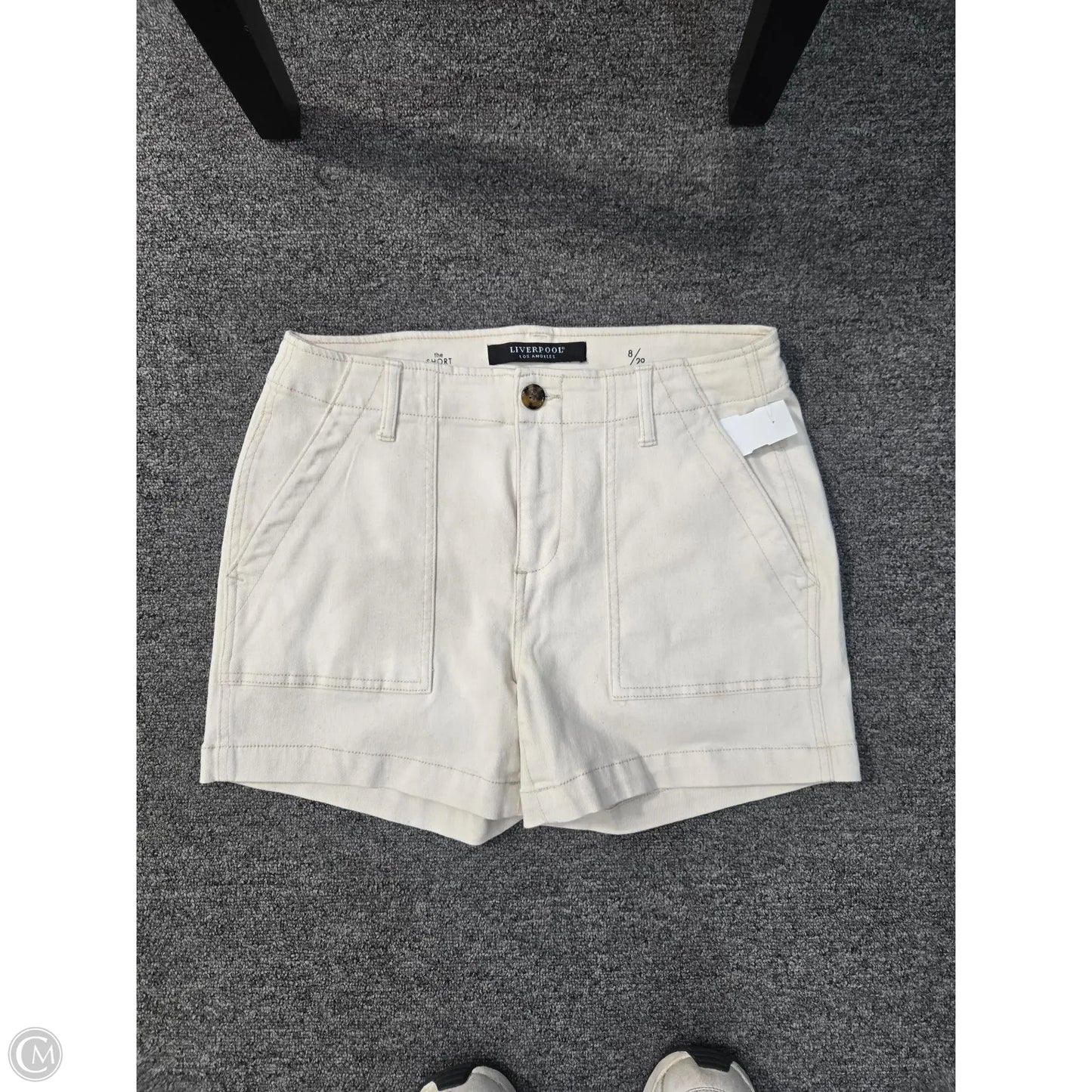 Shorts By Liverpool In Cream, Size: 8