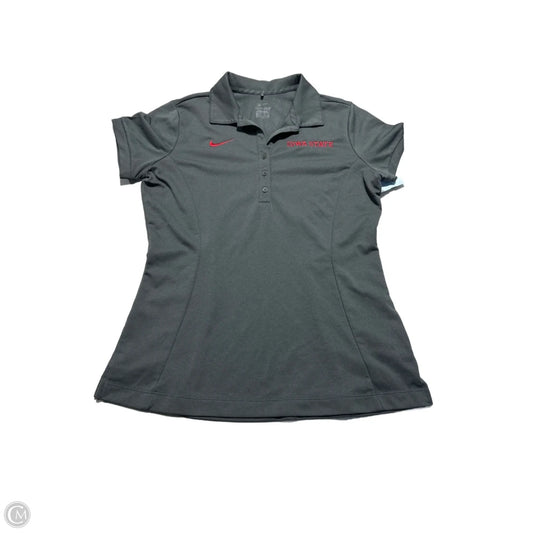 Top Short Sleeve By Nike Apparel In Grey, Size: S