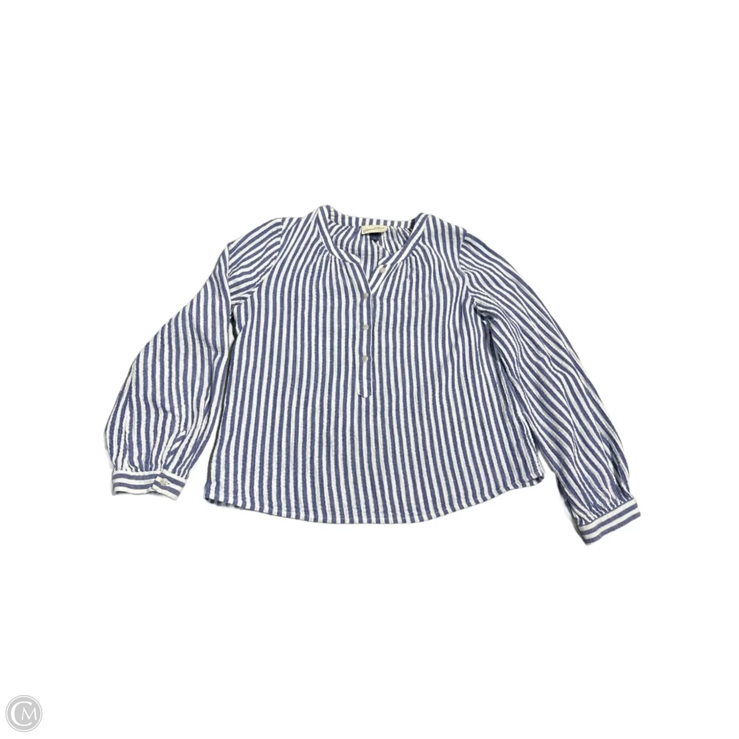 Tunic Long Sleeve By Universal Thread In Striped Pattern, Size: S