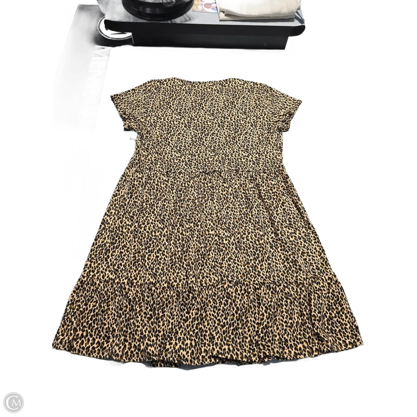 Dress Casual Midi By Francesca's In Animal Print, Size: 1x