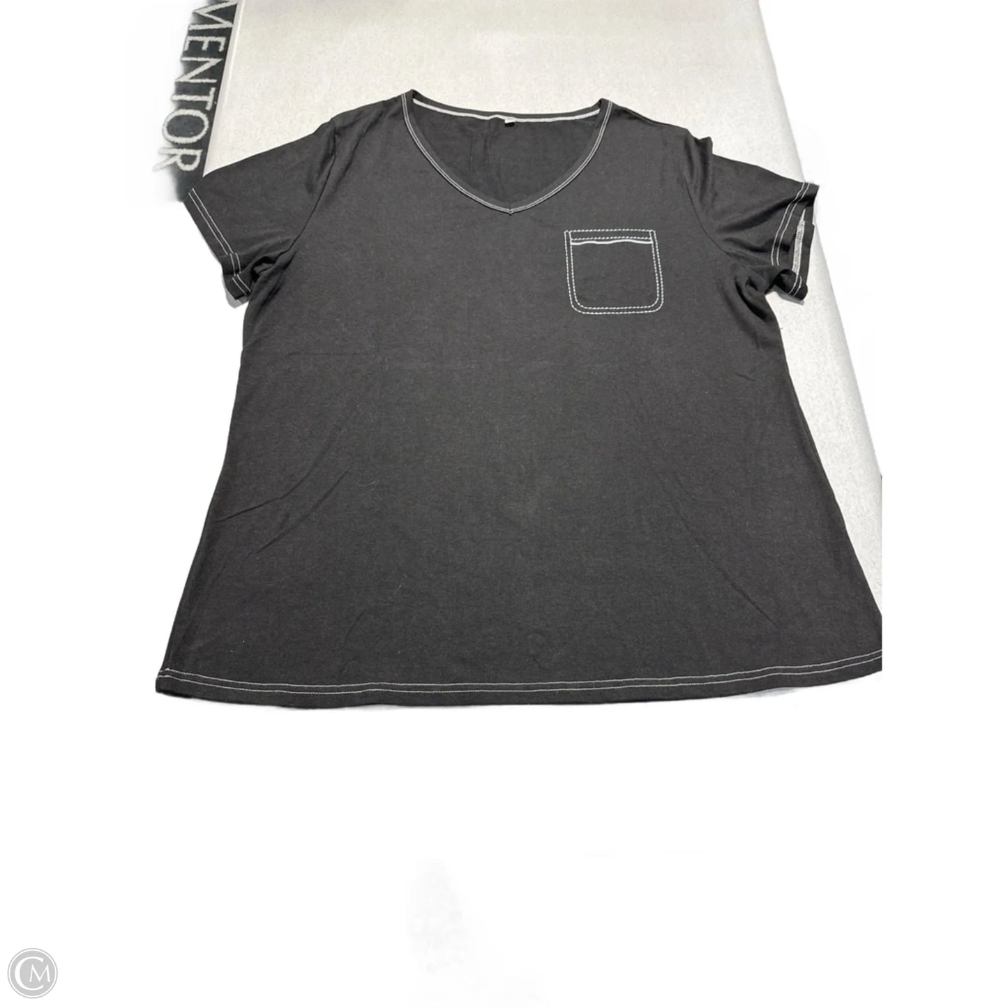 Top Short Sleeve By Cme In Black, Size: Xxl