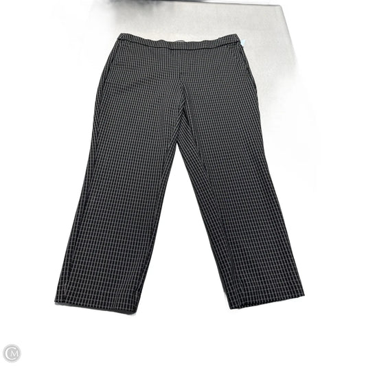 Pants Cropped By Liverpool In Plaid Pattern, Size: 12