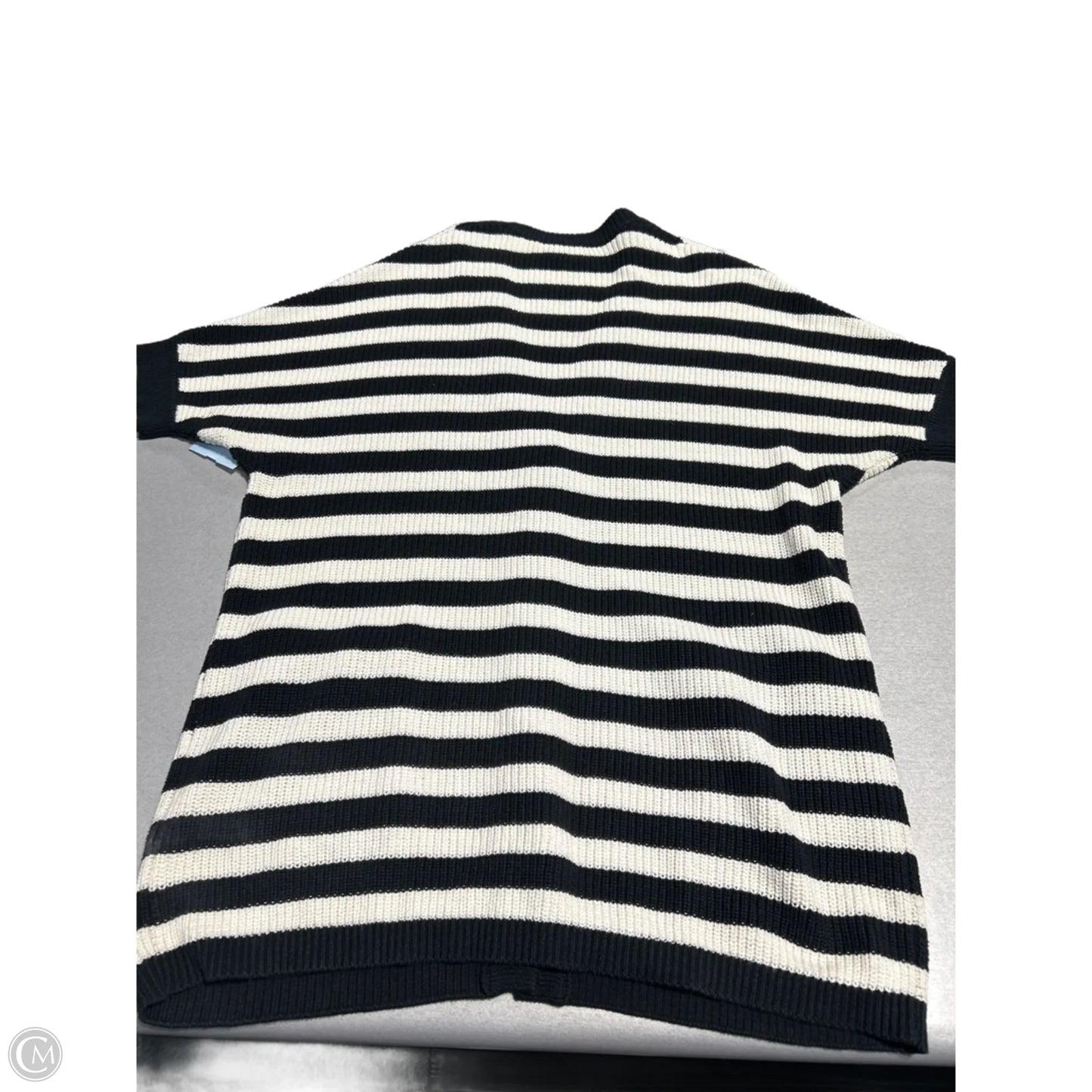 Sweater Cardigan By Cabi In Striped Pattern, Size: Xs