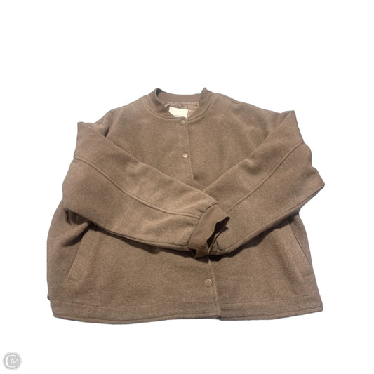 Jacket Fleece By Thread And Supply In Tan, Size: 2x