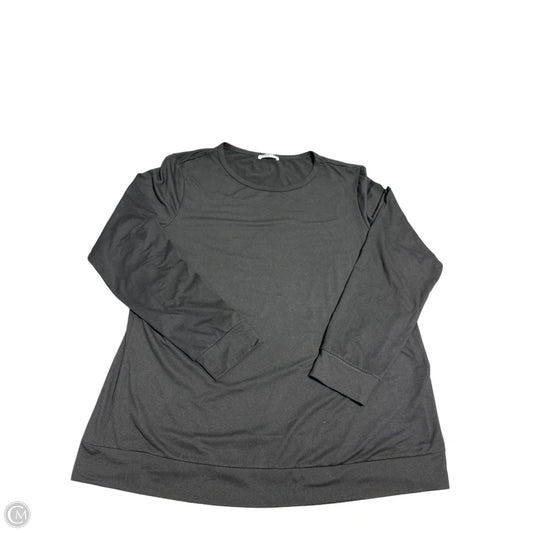 Top Long Sleeve By Ekouaer In Black, Size: Xl