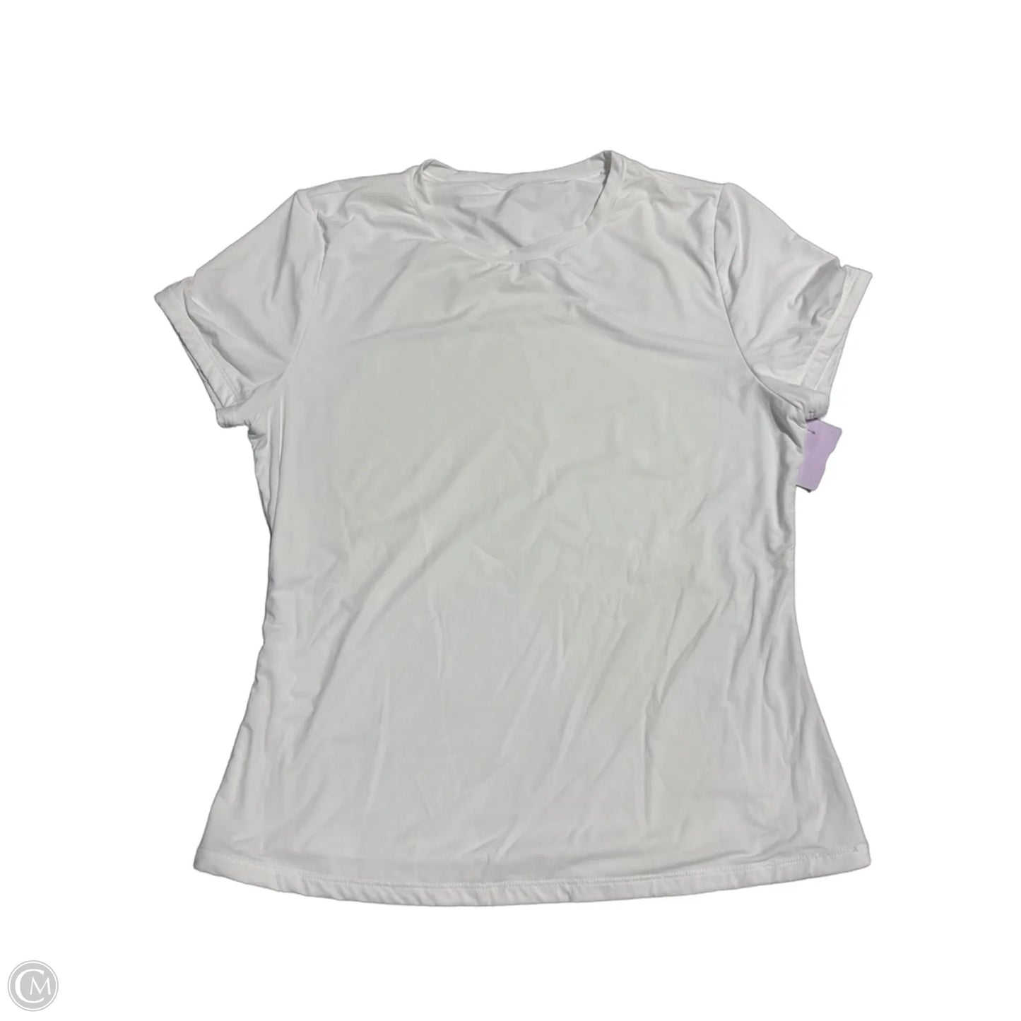 Top Short Sleeve Basic By Cmc In White, Size: L