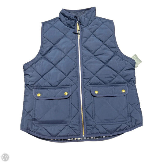 Vest Puffer & Quilted By J. Crew In Blue, Size: L