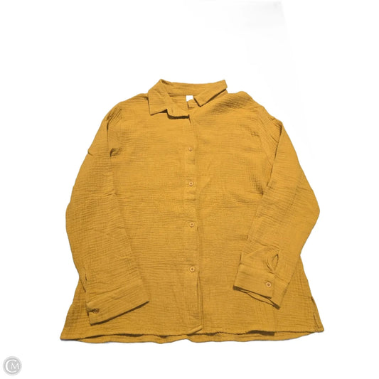 Top 2pc Long Sleeve By Nordstrom In Yellow, Size: L