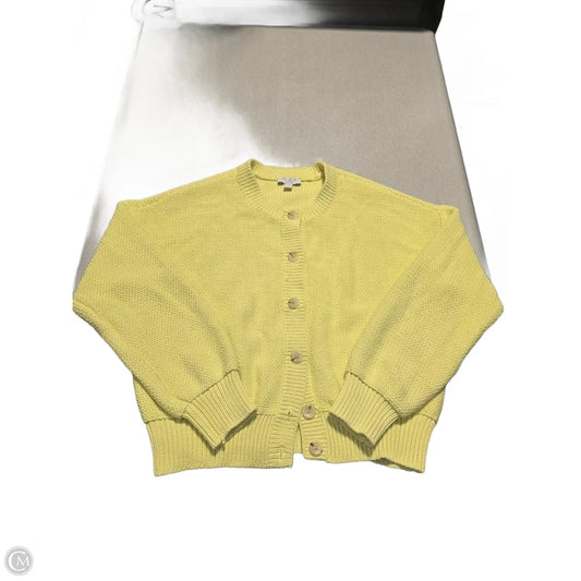 Cardigan By Ann Taylor In Yellow, Size: L