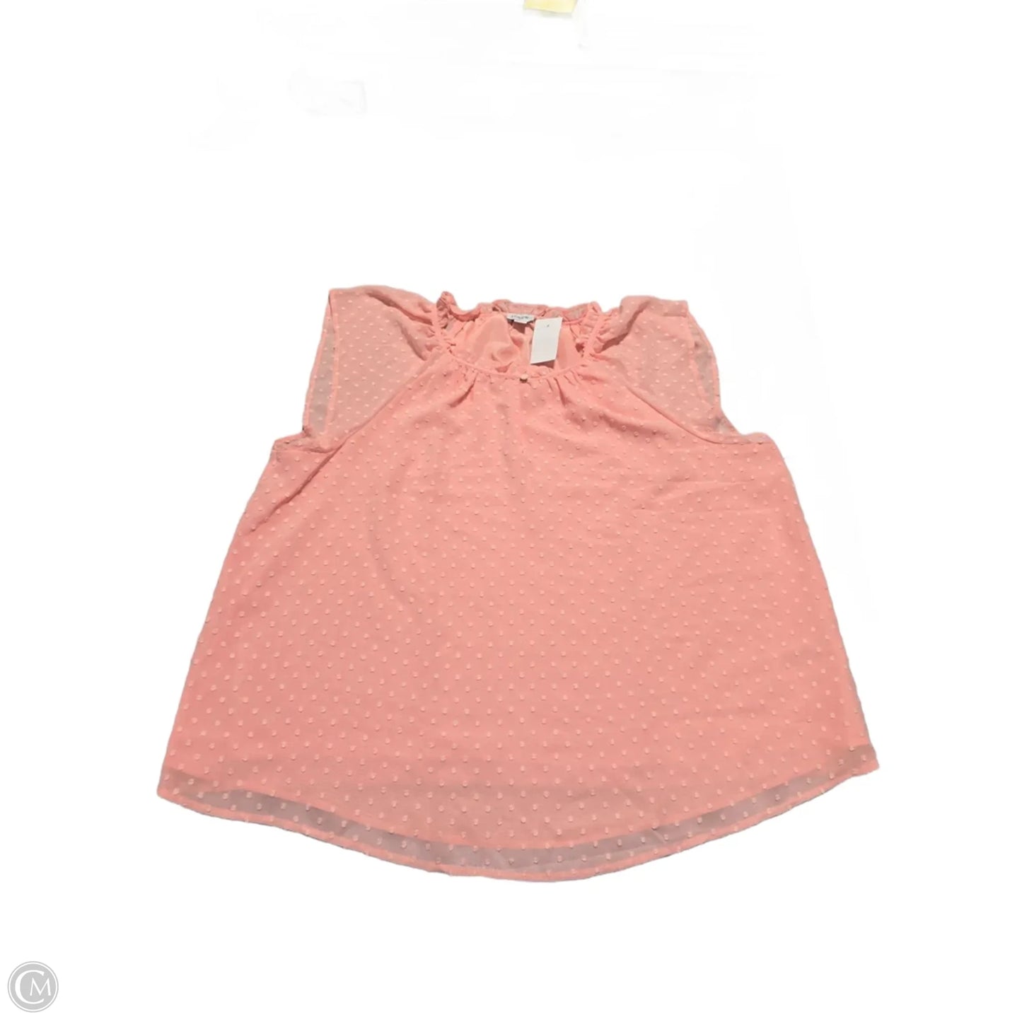 Top Sleeveless By J. Crew In Coral, Size: Xl