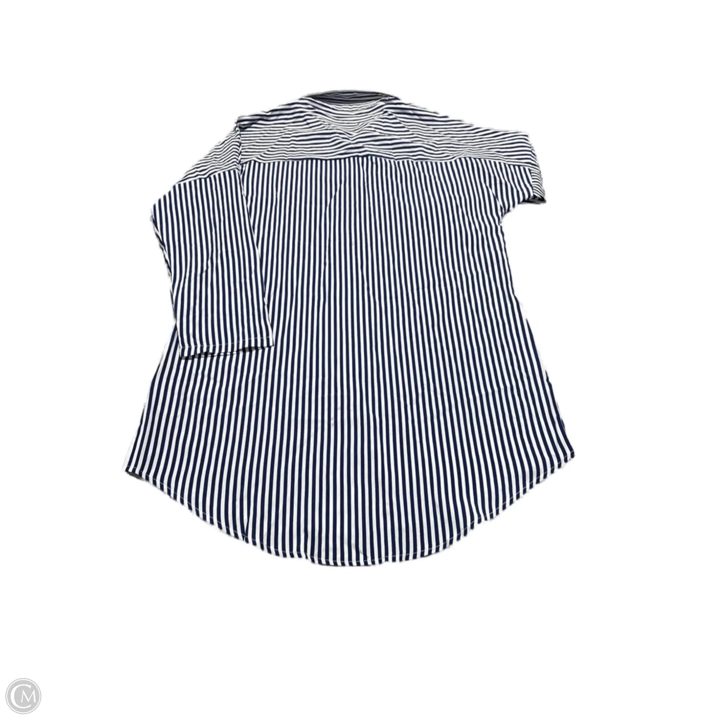 Top Long Sleeve By Shein In Striped Pattern, Size: L