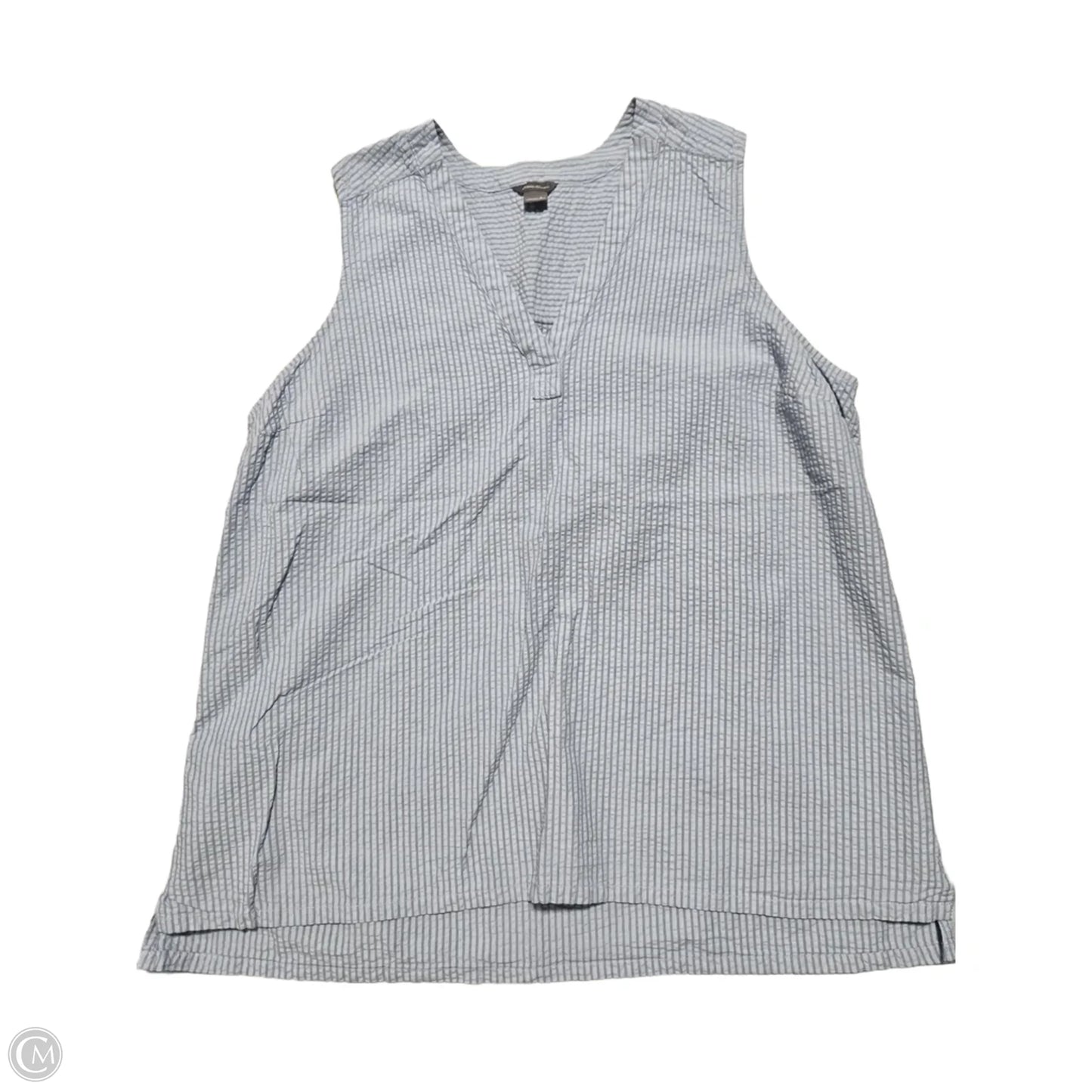 Top Sleeveless By Eddie Bauer In Blue, Size: L