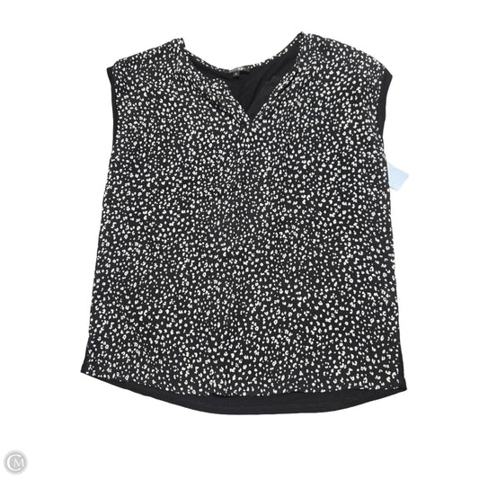 Top Sleeveless By Papermoon In Black & Cream, Size: L