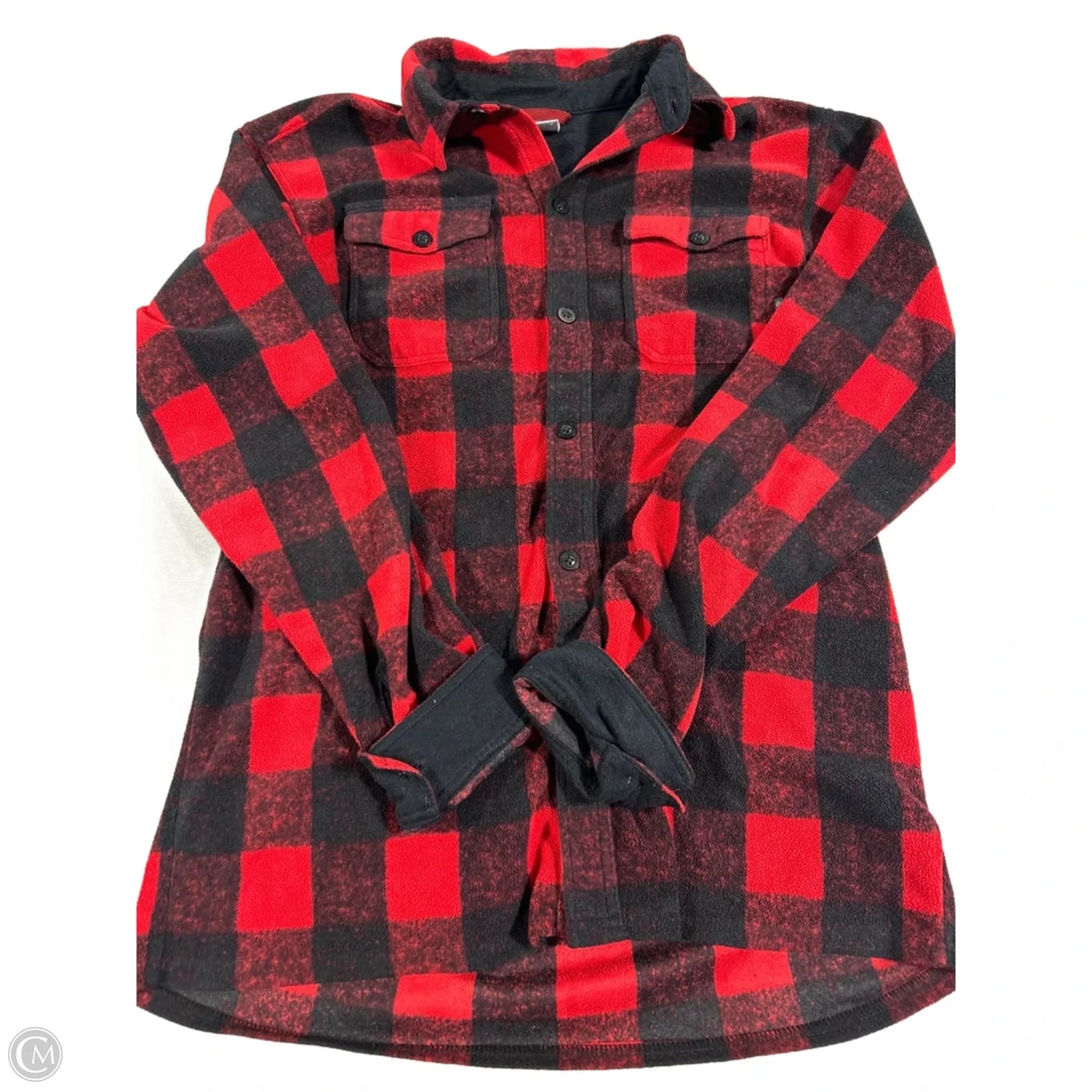 Top Long Sleeve By Columbia In Plaid Pattern, Size: S