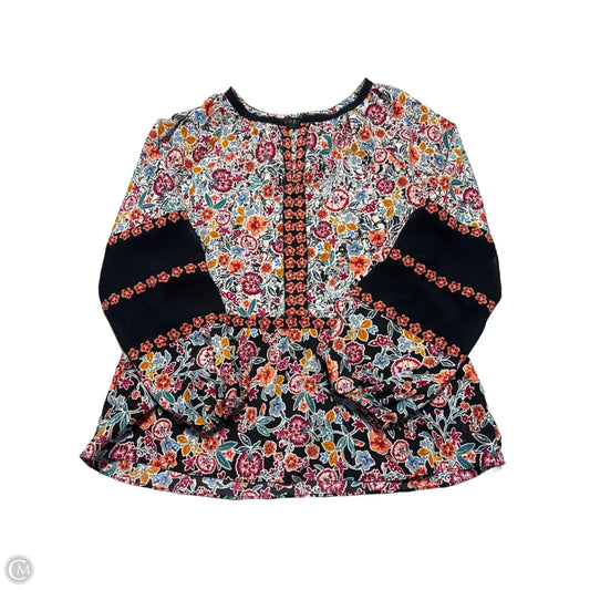 Top Long Sleeve By Laundry In Floral Print, Size: M