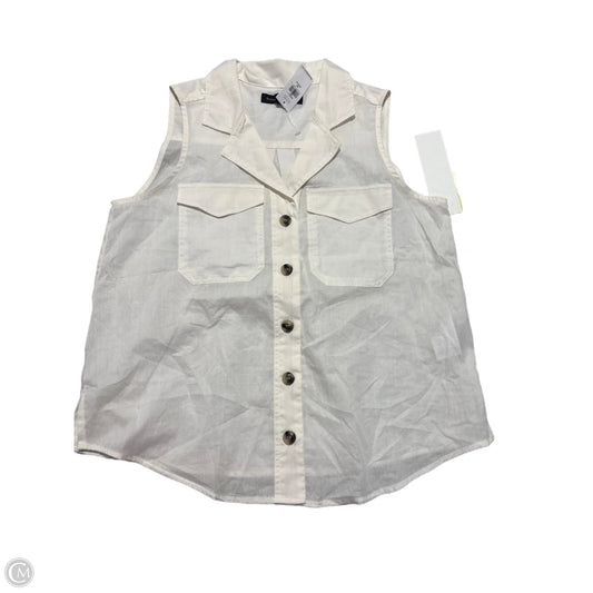 Top Sleeveless By Banana Republic In White, Size: Xs