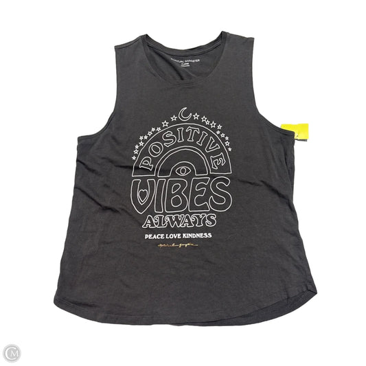 Tank Top By Spiritual Gangster In Grey, Size: Xl