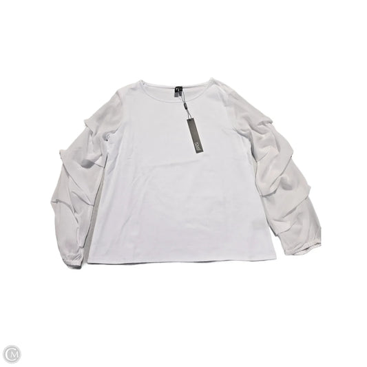 Top Long Sleeve By Cmc In White, Size: Sp