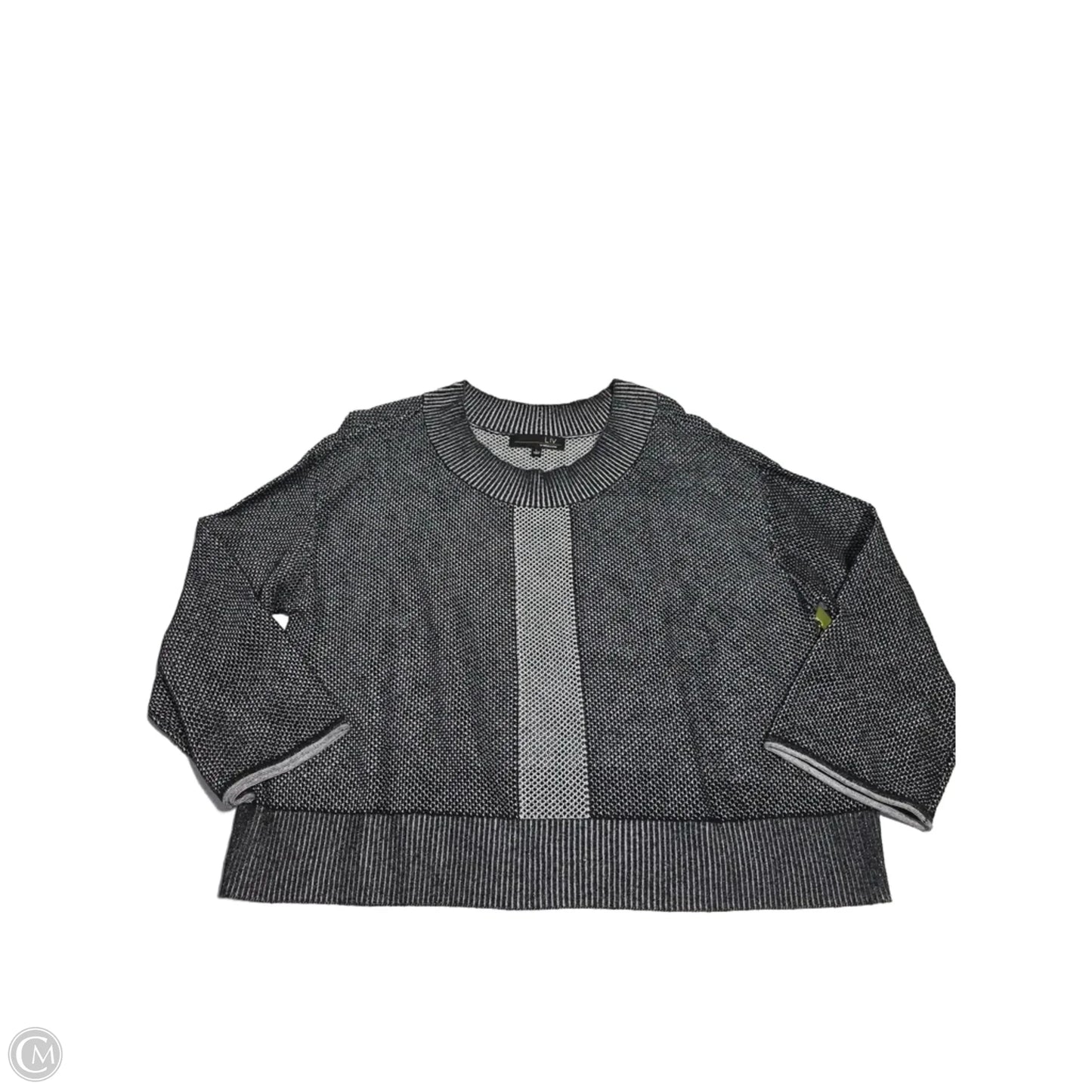 Sweater By Habitat In Black & White, Size: L