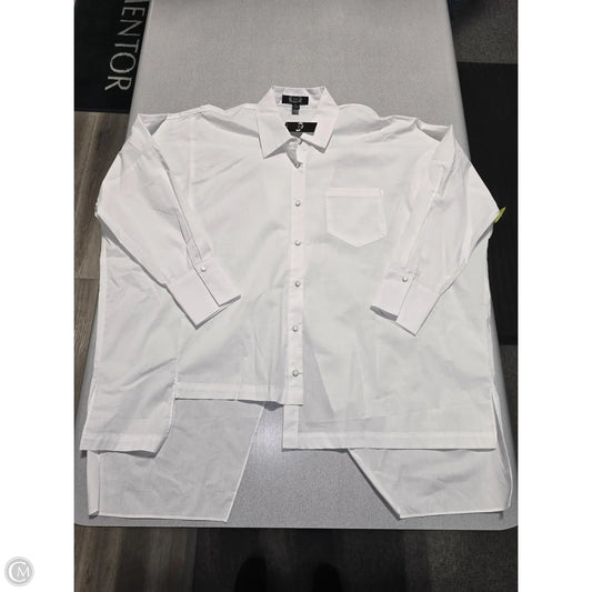 Top Long Sleeve Basic By Cmc In White, Size: L