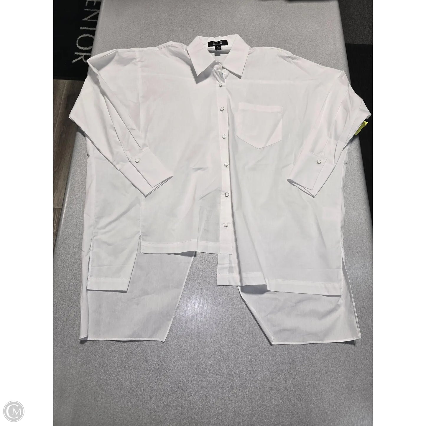 Top Long Sleeve Basic By Cmc In White, Size: S