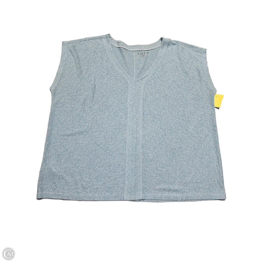 Top Sleeveless By Loft In Striped Pattern, Size: Xxl