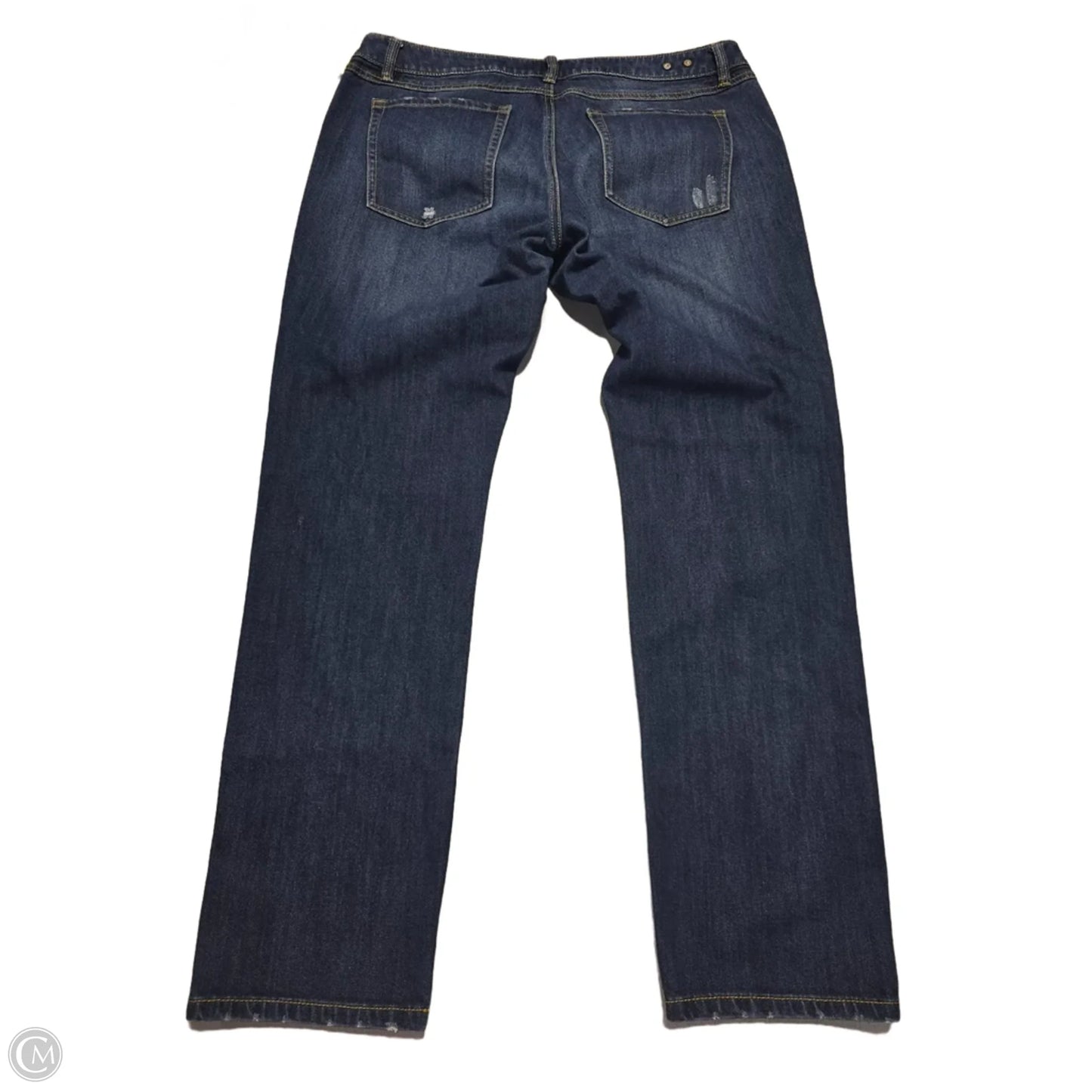 Jeans Boyfriend By Cabi In Blue Denim, Size: 12