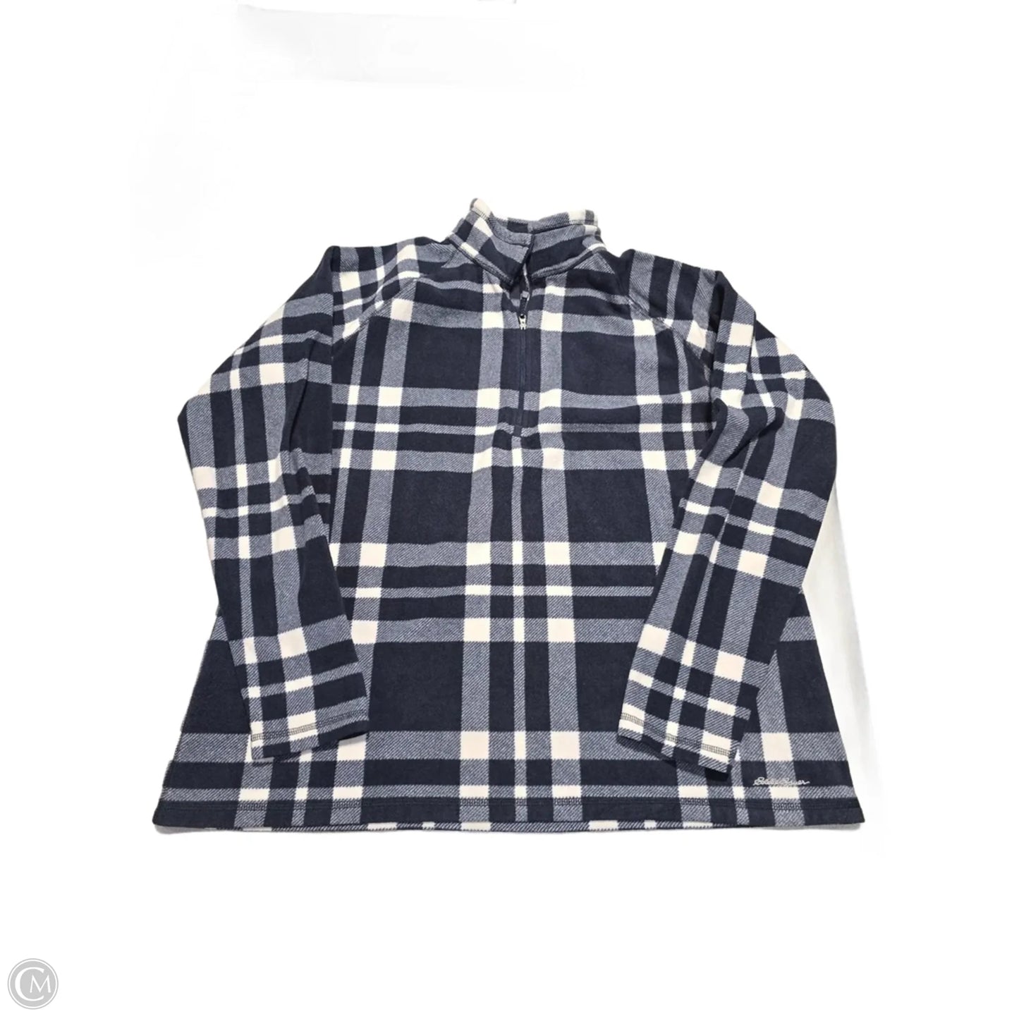 Jacket Fleece By Eddie Bauer In Navy, Size: 30