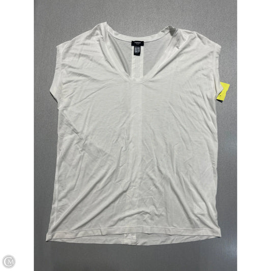 Top Short Sleeve Basic By Express In White, Size: S