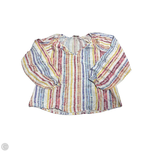 Top Long Sleeve By Andree By Unit In Multi-colored, Size: S